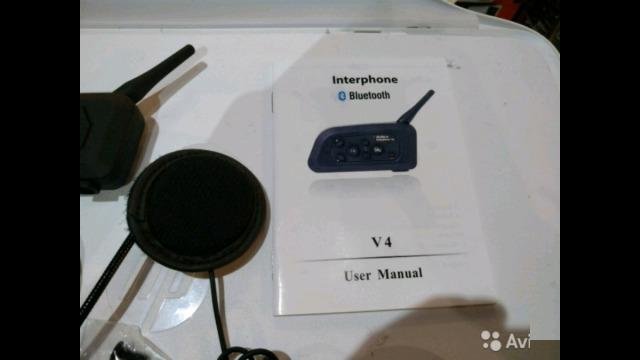 Гарнитура v4 1200 мотогарнитура для шлема 2шт