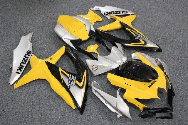 Комплект пластика на GSX-R750 600 08-10 Желто-Серы