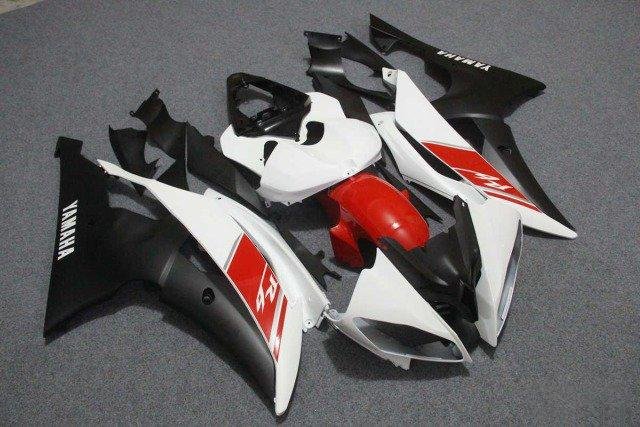 Комплект пластика на Yamaha R6 08-15 Бело-Красно-Ч