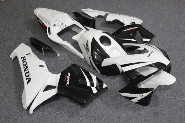 Комплект пластика на CBR600RR 03-04 Бело-Черный