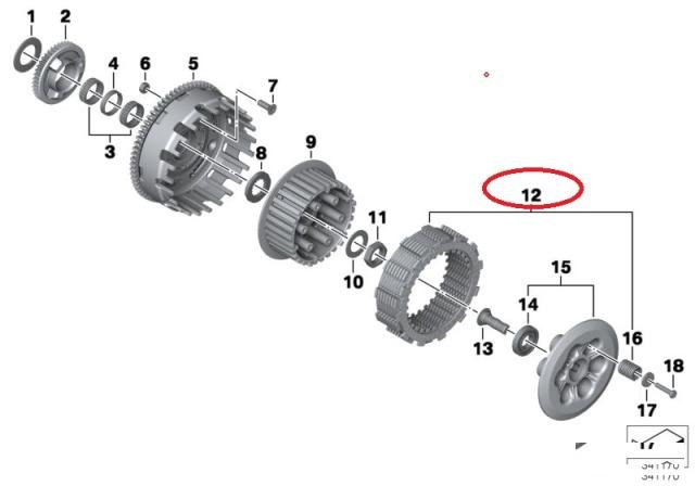 Диски пружины сцепления BMW F 650 700 800