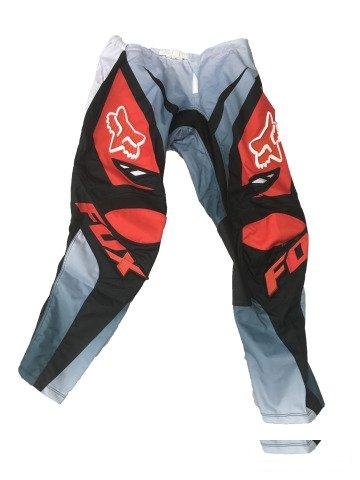 Штаны, кросс, Fox (черно-красный)