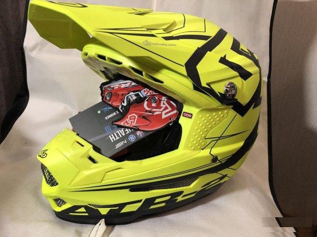 Мотошлем 6D ATR-2 helmet(aero, neon yellow) size L
