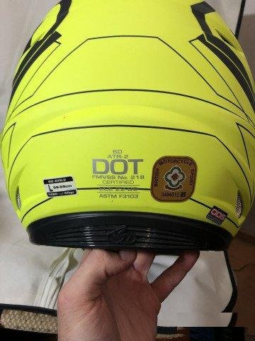 Мотошлем 6D ATR-2 helmet(aero, neon yellow) size L
