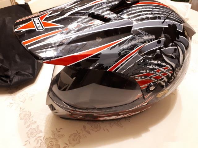 Мото шлем racer wolf