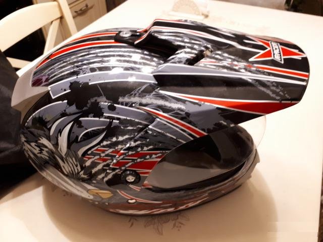 Мото шлем racer wolf