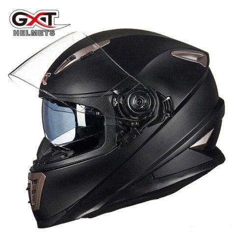 Мотошлем GXT 999 с очками черный матовый новый