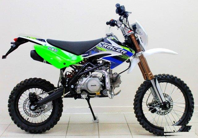 Мотоцикл Racer Pitbike RC125-PM, зелёный, новый