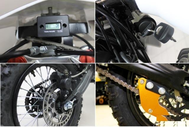 Мотоцикл Racer Pitbike RC125-PM, зелёный, новый