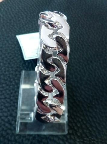 Серебряная браслет, панцирный, 101,8 грм, 23,0 см