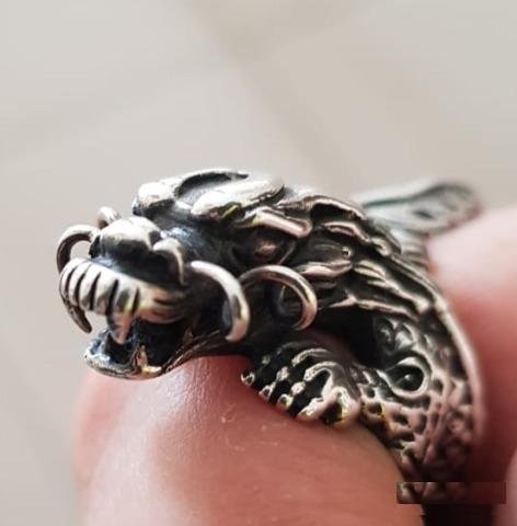 Серебряное (925) кольцо Дракон WTS (США)