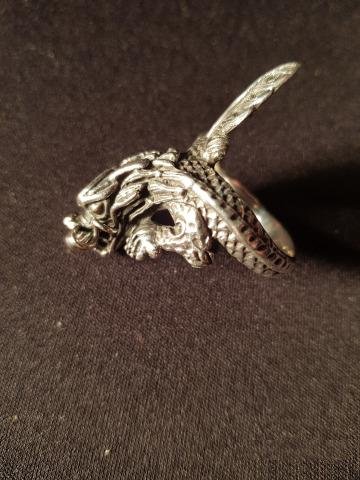 Серебряное (925) кольцо Дракон WTS (США)