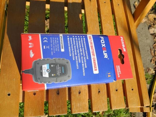 Новое зарядное устройство foxsur 12V/6V, автомат