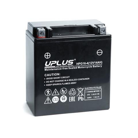 Мото аккумулятор uplus HPG16-4 (YTX16-BS)