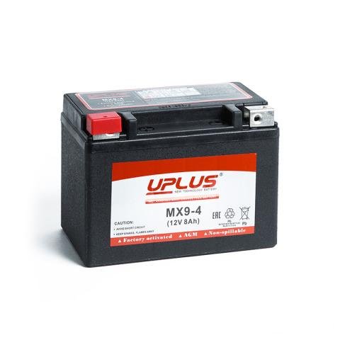 Мото аккумулятор uplus MX9-4 (YTX9-BS)