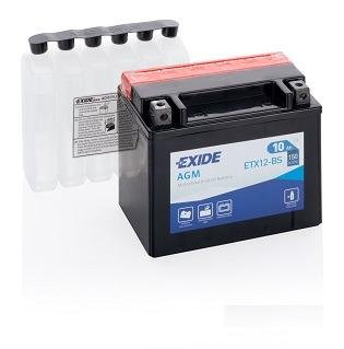 Мото аккумулятор exide ETX12-BS (YTX12-BS)