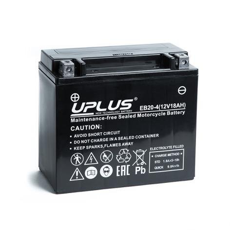 Мото аккумулятор uplus EB20-4 (YTX20-BS)