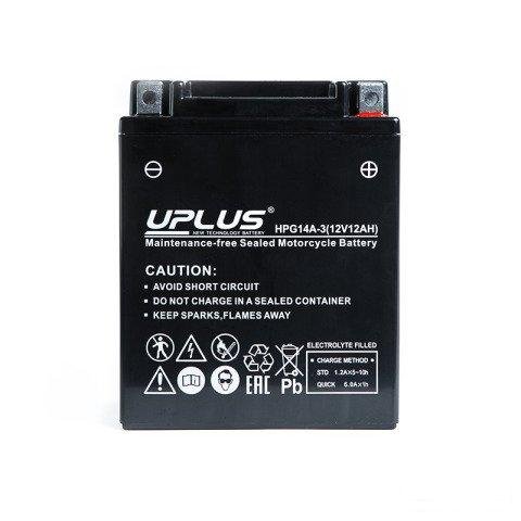 Мото аккумулятор uplus HPG14A-3 (YTX14AHL-BS)
