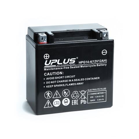 Мото аккумулятор uplus HPG14-4 (YTX14L)