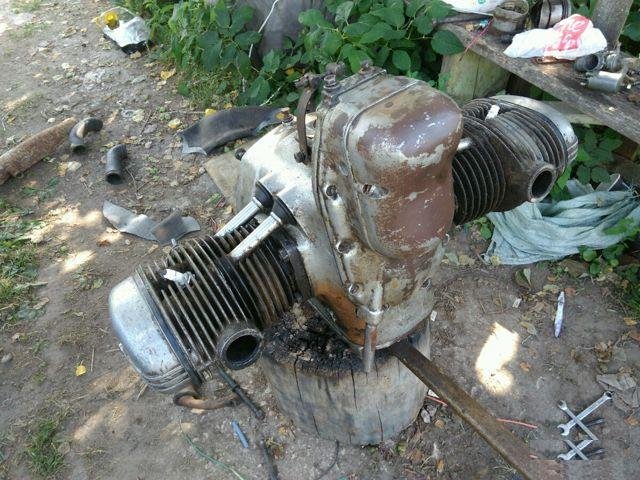 Двигатель урал м62 с доками рабочий