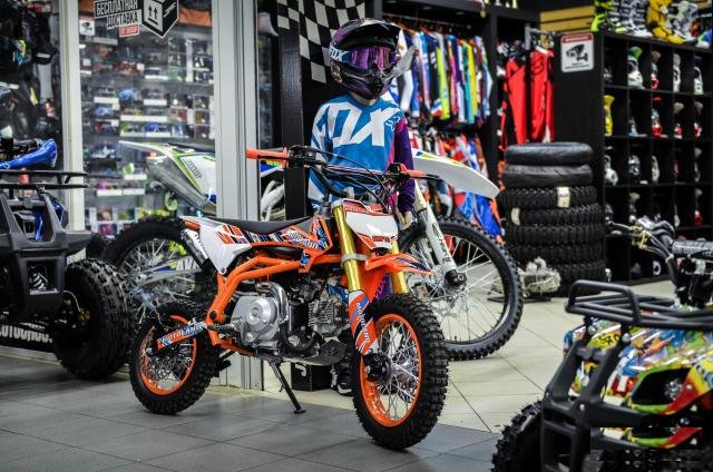 Мотоцикл детский кроссовый Motoland CRF110