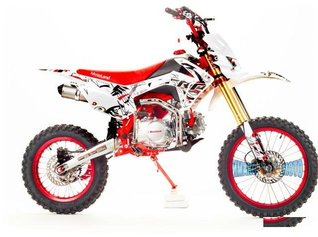 Мотоцикл MotoLand Кросс CRF125 красный