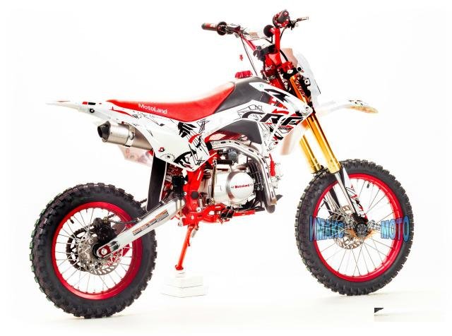 Мотоцикл MotoLand Кросс CRF125 красный