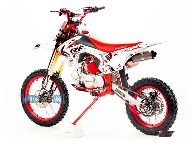 Мотоцикл MotoLand Кросс CRF125 красный