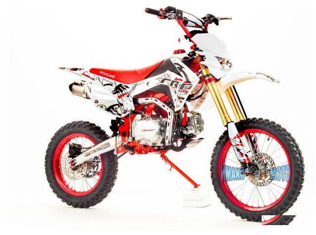 Мотоцикл MotoLand Кросс CRF125 красный