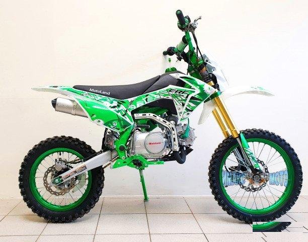 Мотоцикл MotoLand Кросс CRF125 зелёный