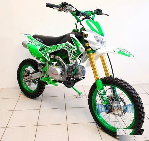 Мотоцикл MotoLand Кросс CRF125 зелёный