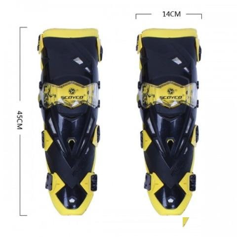 Мотонаколенники scoyco K12 yellow