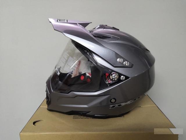 AGV Шлем AX-8 dual EVO E05 solid - titan grey р.S