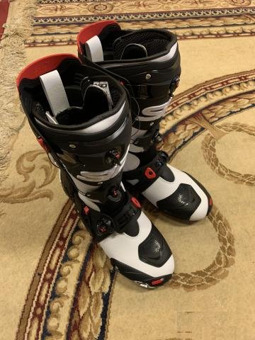 Белые мотоботы Sidi Rex 44 размера