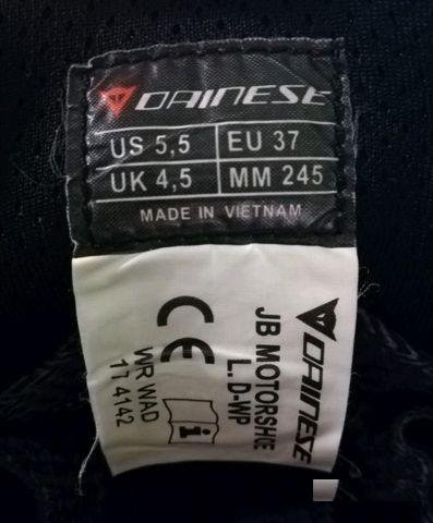 Мотоботы женские Dainese D-WP 37р-р