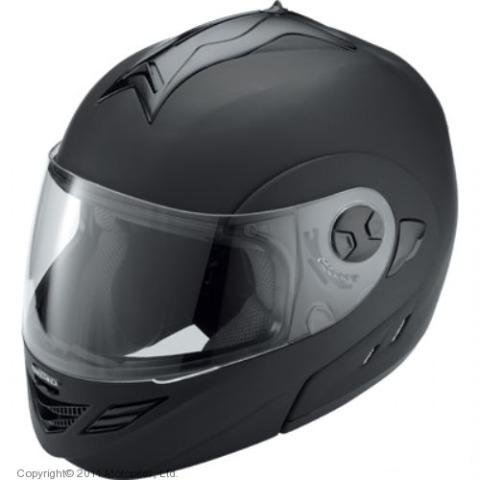 Мотошлем модуляр IXS HX333 чёрный глянцевый М-L