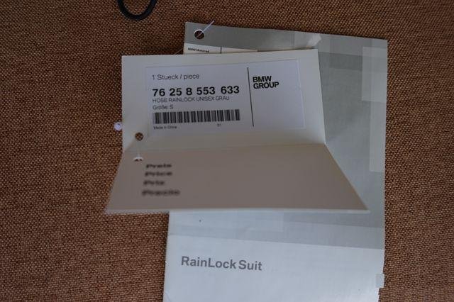 Новые дождевые брюки BMW Motorrad RainLock size S