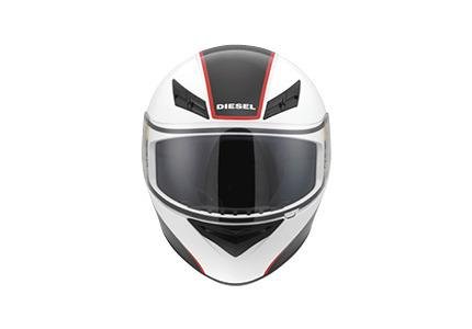 Шлем AGV «Diesel» Full-jack logo white/black/red