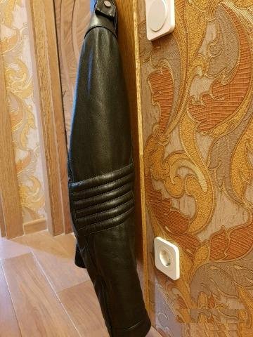 Дизайнерская кожаная мото куртка, M