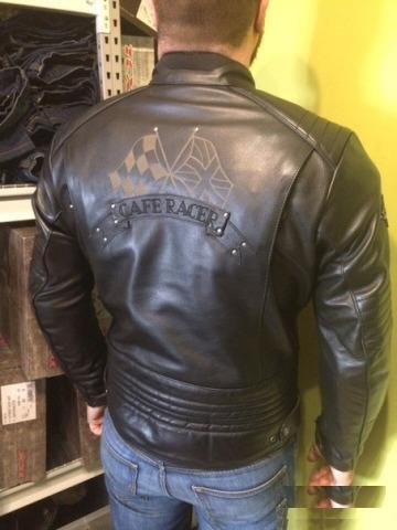 Мотокуртка кожаная Cafe Racer Timeless IV (р-р 54)