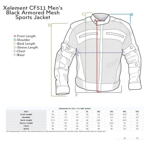Мотокуртка лёгкая на жаркую погоду Xelement CF509