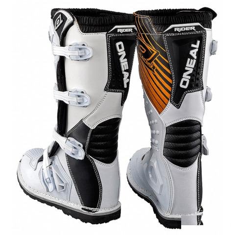 Мотоботы кроссовые Oneal Rider Boot белые