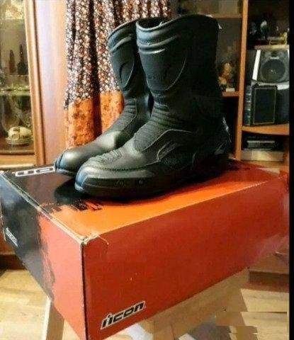 Мотоботы Icon Overlord Boots (size US-10, RUS-42)