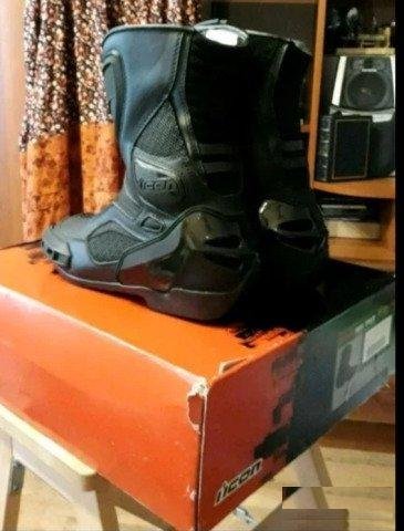 Мотоботы Icon Overlord Boots (size US-10, RUS-42)
