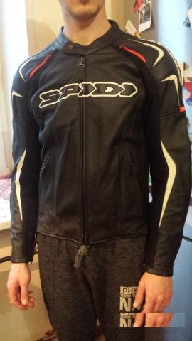 Куртка Spidi Track Leather black/white