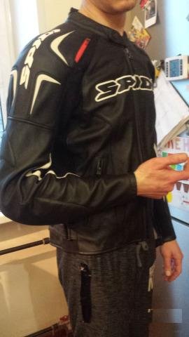 Куртка Spidi Track Leather black/white