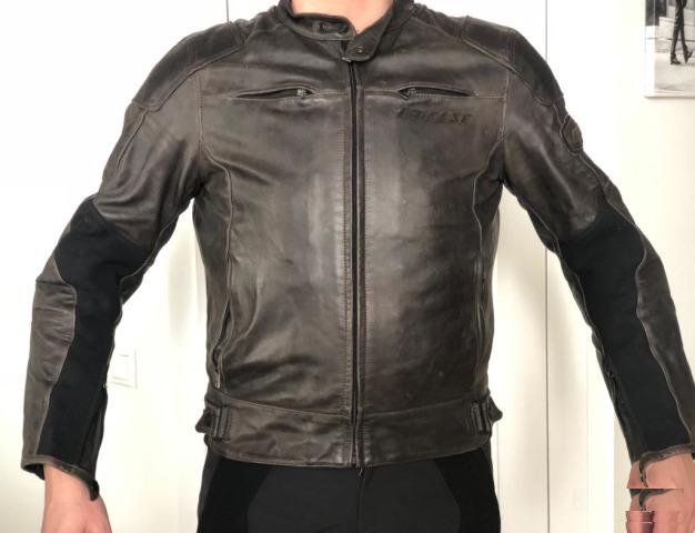 Мотокуртка Dainese R-Twin Pelle коричневая 52