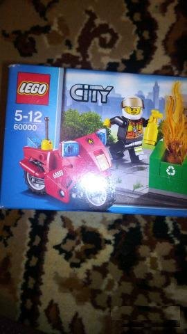 Lego City 60000 Пожарный на мотоцикле