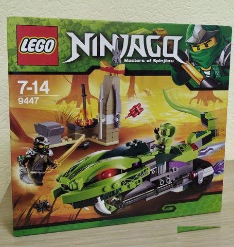 Lego конструктор новый. Лаша на мотоцикле 9447