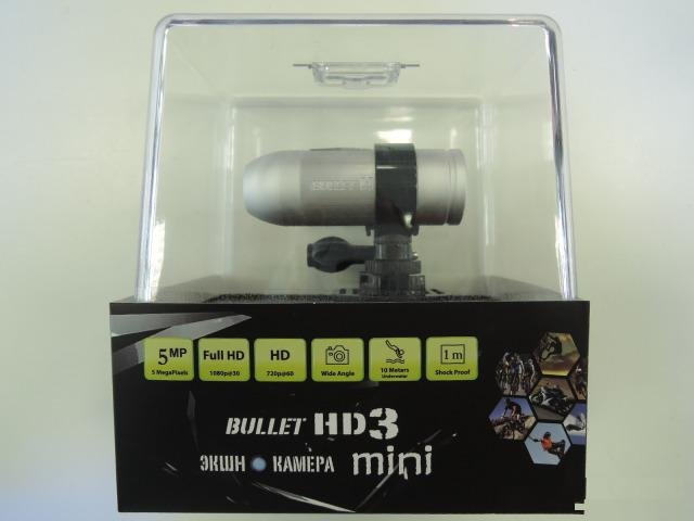 Новая водозащитная экшн камера Ridian Bullet HD3